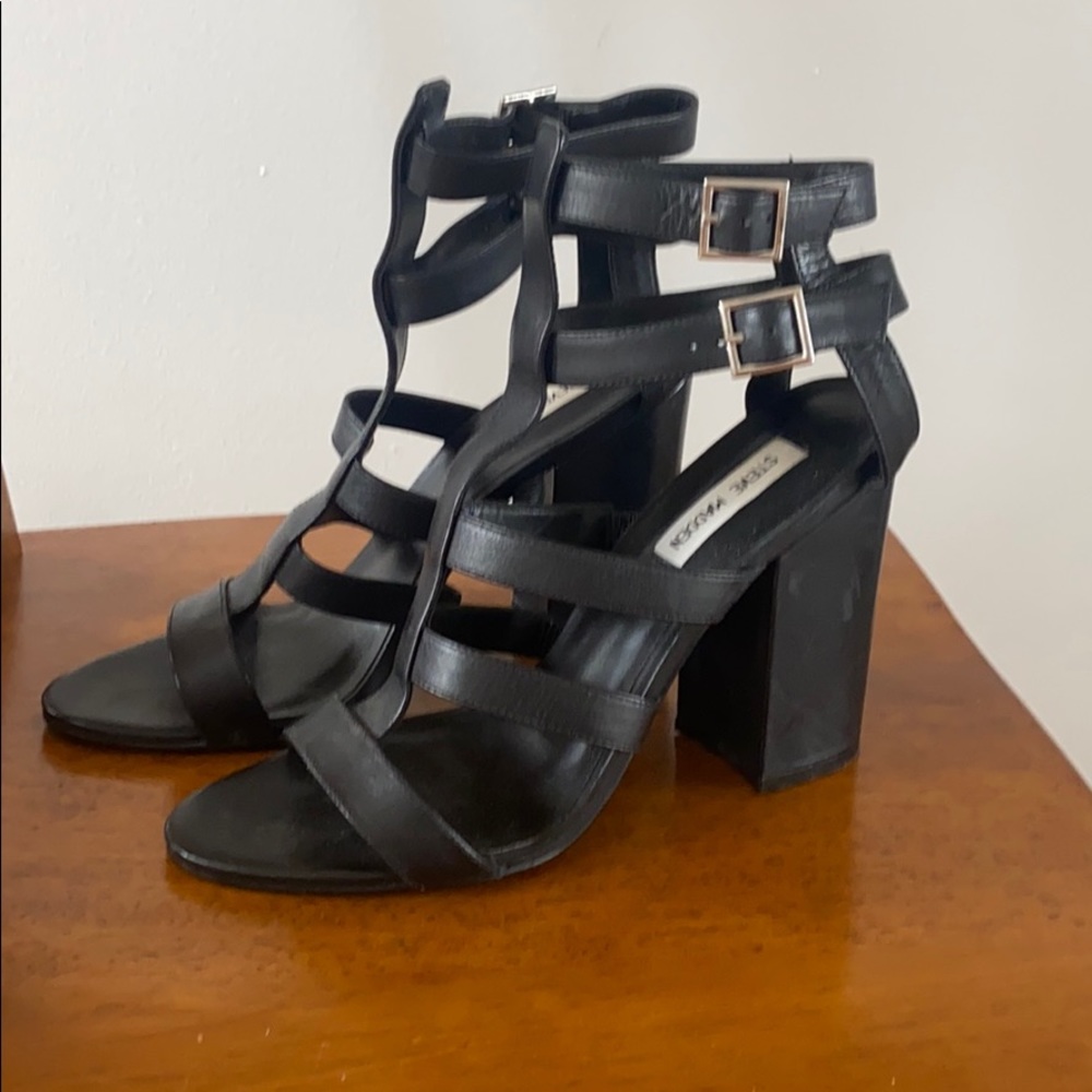 Steve Madden Black Heeled Sandal